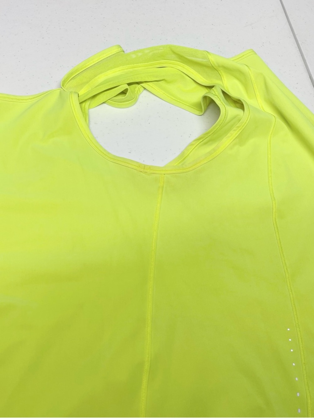 Neon Yellow Racerback Tank Top - Picture 5 of 6